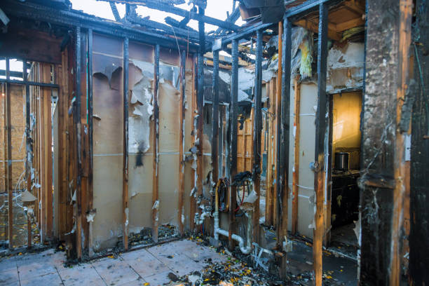 Professional Emergency Fire Cleanup technician working in Helper, UT
